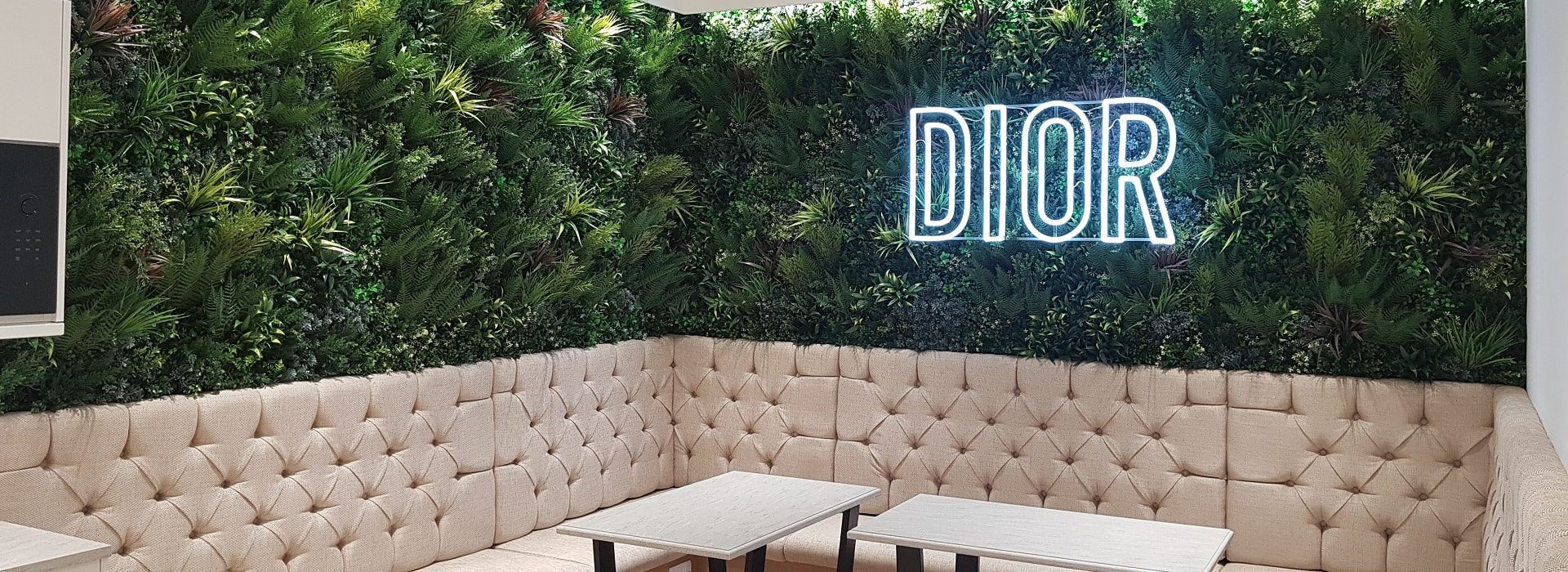 Christian Dior Flagship Store Green Wall in London, UK