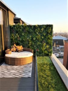 maple building london rooftop green wall