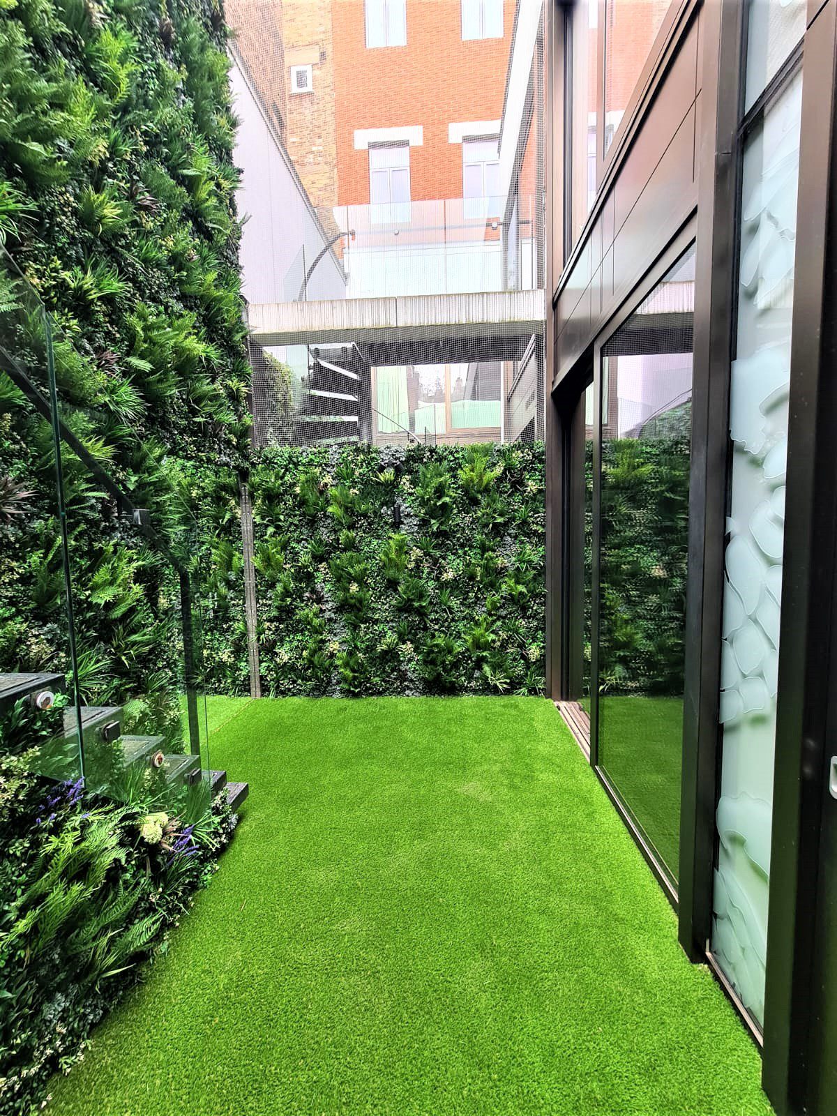 Artificial Green Wall in London Basement