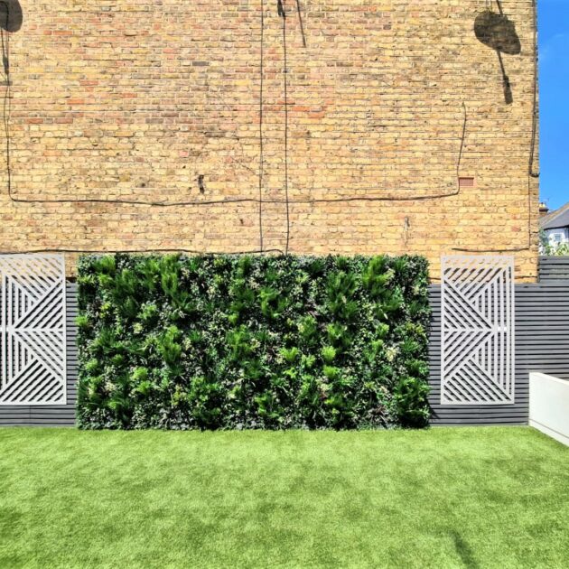 A garden plant wall installation in London