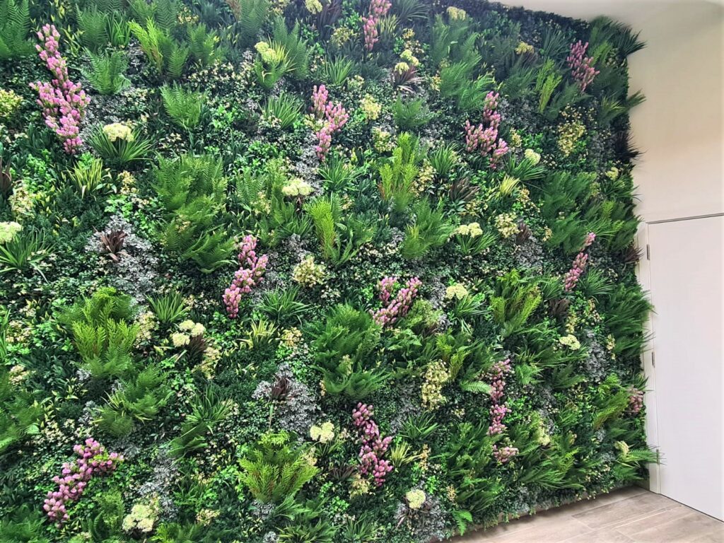 A Vistafolia Green Wall Installation in a London Basement