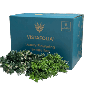 Vistafolia's Flowering Texture Box featuring 24 mixed artificial plants