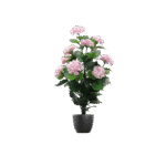 a realistic pink fake hydrangea plant